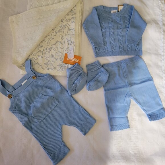 Gymboree Home Grown 100% organic Cotton up to 7 lb. Lot Blanket NWT - Picture 1 of 5